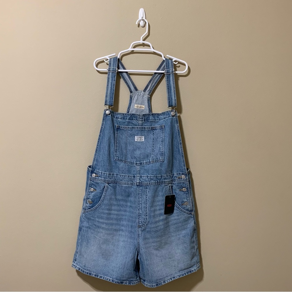 Levi’s Premium Capital E Vintage Shortall Cuffed Denim Overalls-Size XL NWT